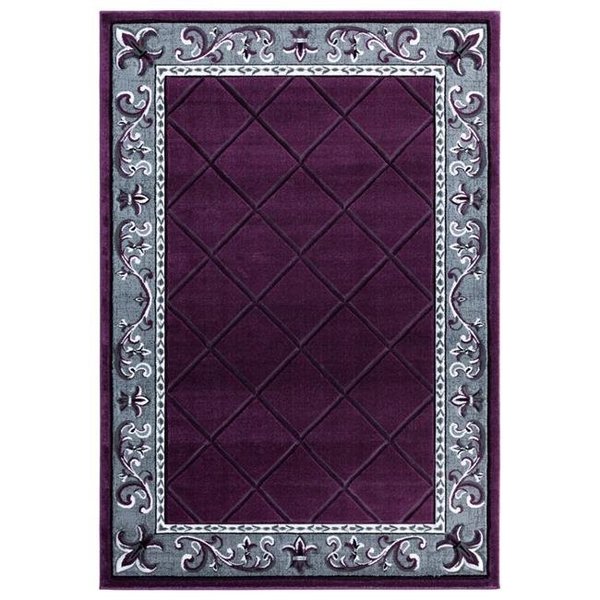 United Weavers Of America United Weavers of America 2050 10982 35C 2 ft. 7 in. x 4 ft. 2 in. Bristol Altamont Plum Rectangle Rug 2050 10982 35C